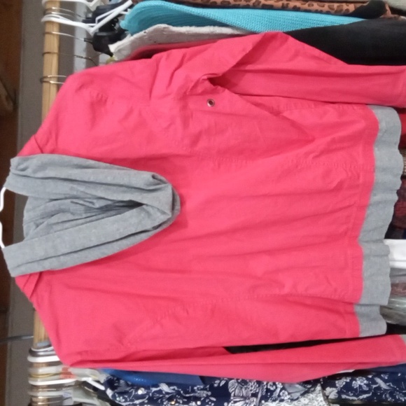 Danskin Red and Gray Utility Jacket - Picture 4 of 4